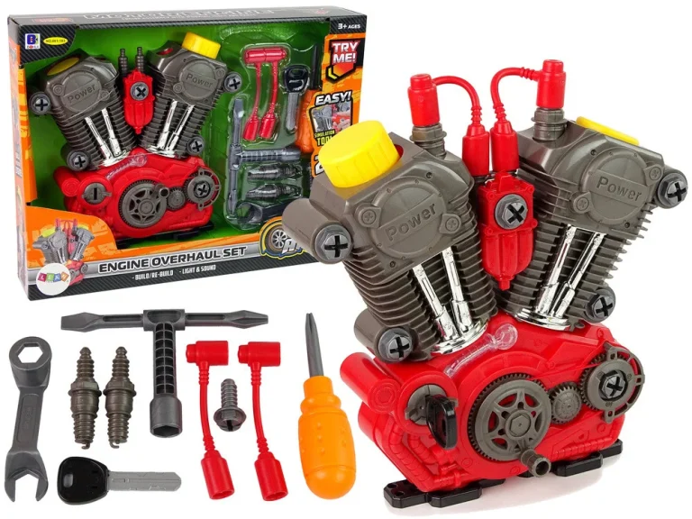 Igračka Motor Za Malog Mehaničara Sa Svjetlima I Zvukom 1