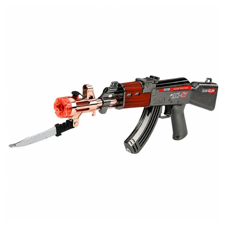 Igračka Puška Ak 47 Sa Svjetlima, Zvukovima I Dimnim Efektom 45 Cm 2