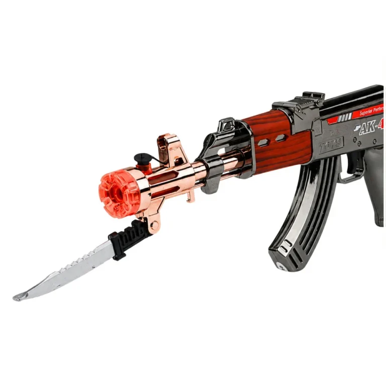 Igračka Puška Ak 47 Sa Svjetlima, Zvukovima I Dimnim Efektom 45 Cm 3