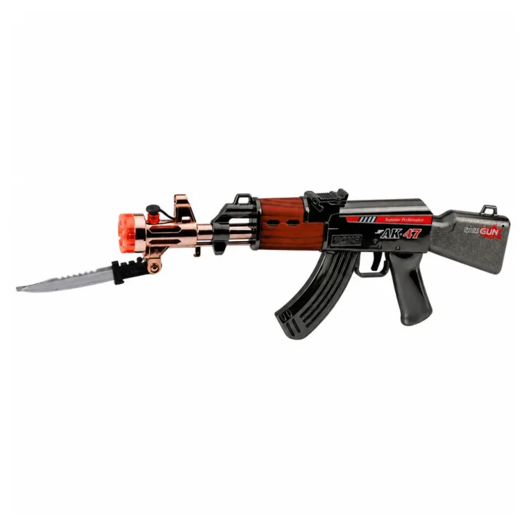 Igračka Puška Ak 47 Sa Svjetlima, Zvukovima I Dimnim Efektom 45 Cm 4