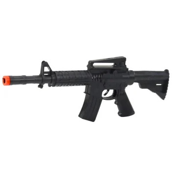 Igračka Puška Mehanička Zvuk Pucnja Crna 32 Cm 3