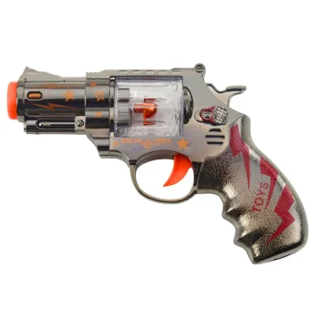 Igračka Revolver Sa Svjetlima, Zvukom I Pokretnim Kuglicama 2