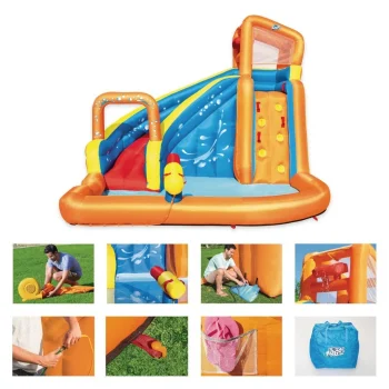 Igralište Vodeni Park Za Djecu 5+ Bestway + Tobogan + Zid Za Penjanje 4