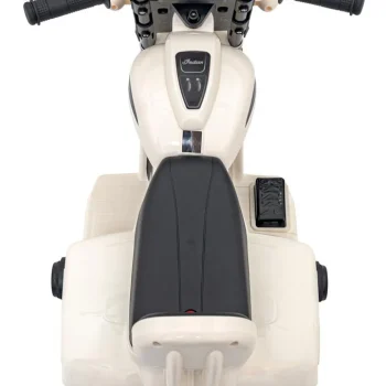 Indian Chopper Bijeli Motocikl Za Djecu, Bijela Motor Na Akumulator 10