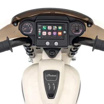 Indian Chopper Bijeli Motocikl Za Djecu, Bijela Motor Na Akumulator 11