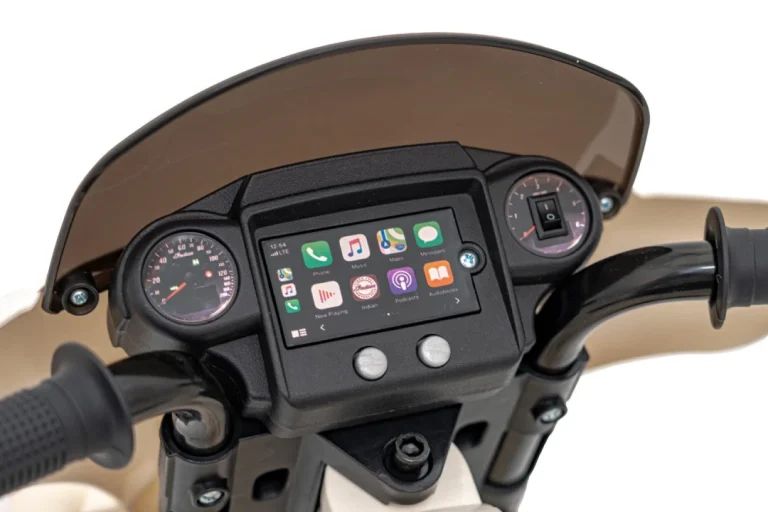 Indian Chopper Bijeli Motocikl Za Djecu, Bijela Motor Na Akumulator 12