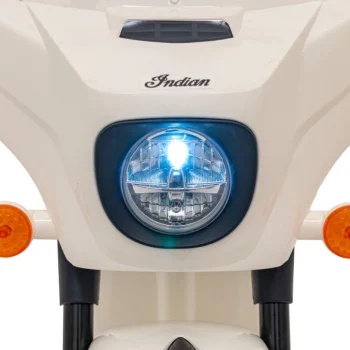 Indian Chopper Bijeli Motocikl Za Djecu, Bijela Motor Na Akumulator 15