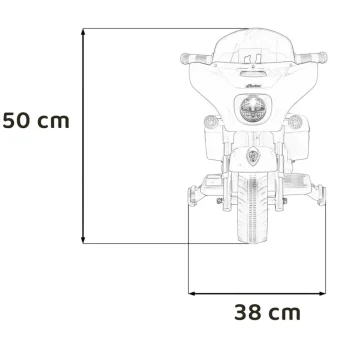 Indian Chopper Bijeli Motocikl Za Djecu, Bijela Motor Na Akumulator 2