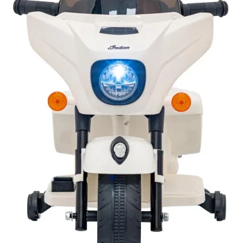 Indian Chopper Bijeli Motocikl Za Djecu, Bijela Motor Na Akumulator 4