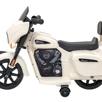 Indian Chopper Bijeli Motocikl Za Djecu, Bijela Motor Na Akumulator 6