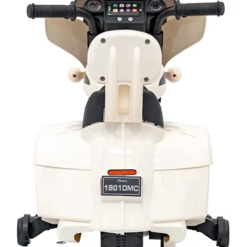 Indian Chopper Bijeli Motocikl Za Djecu, Bijela Motor Na Akumulator 8