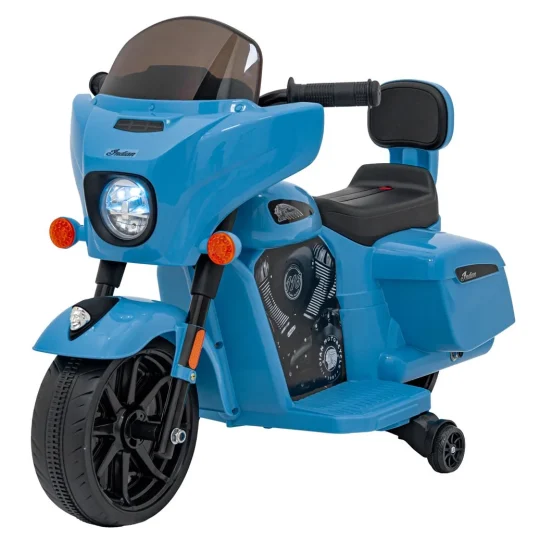 Indian Chopper Motocikl Na Akumulator, Plavi Motor Na Akumulator 1