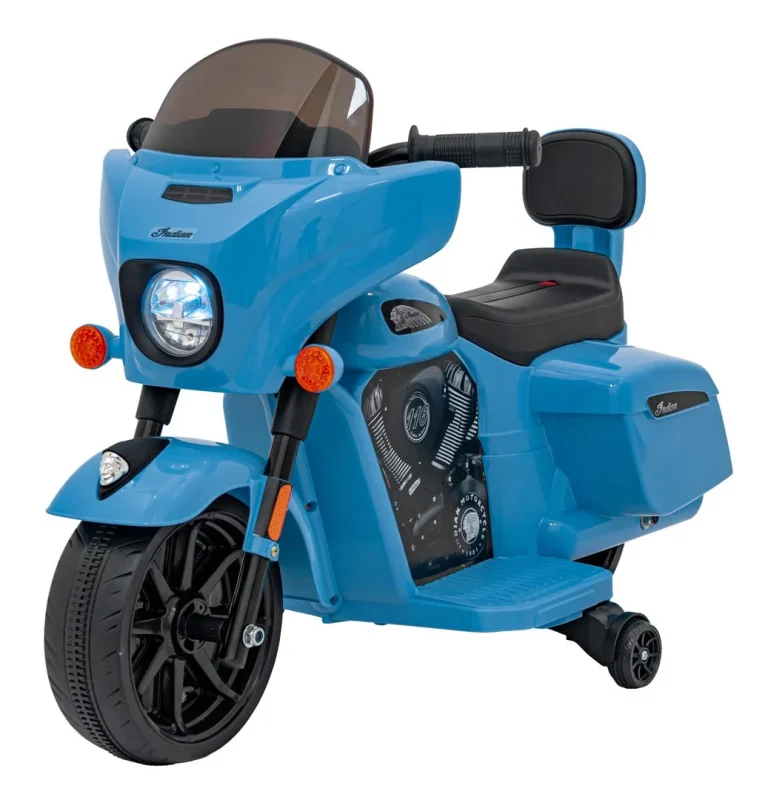 Indian Chopper Motocikl Na Akumulator, Plavi Motor Na Akumulator 1