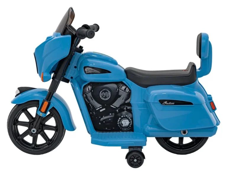 Indian Chopper Motocikl Na Akumulator, Plavi Motor Na Akumulator 6