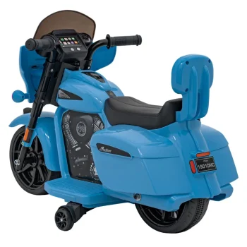 Indian Chopper Motocikl Na Akumulator, Plavi Motor Na Akumulator 7