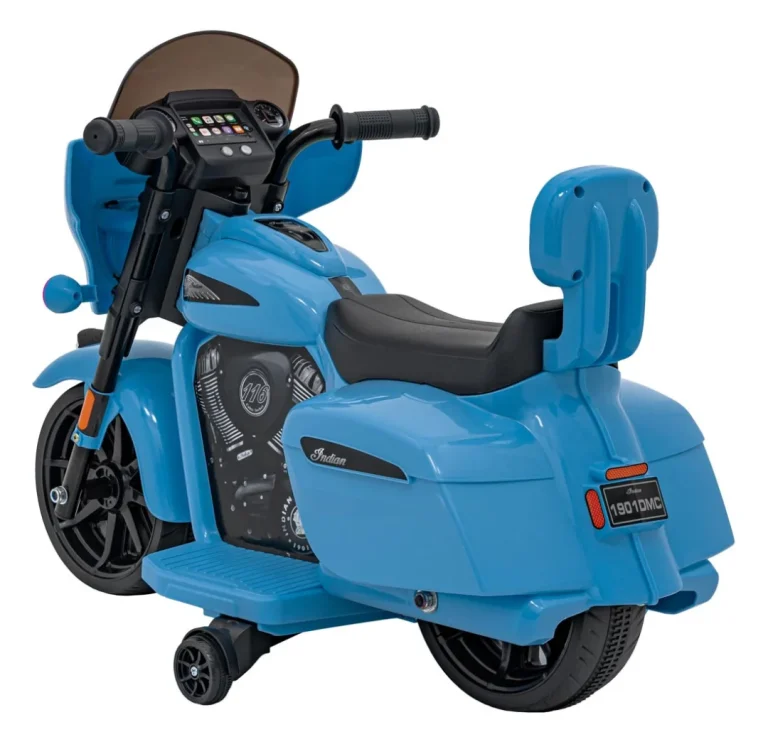 Indian Chopper Motocikl Na Akumulator, Plavi Motor Na Akumulator 7