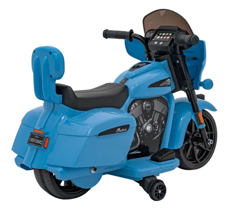 Indian Chopper Motocikl Na Akumulator, Plavi Motor Na Akumulator 9