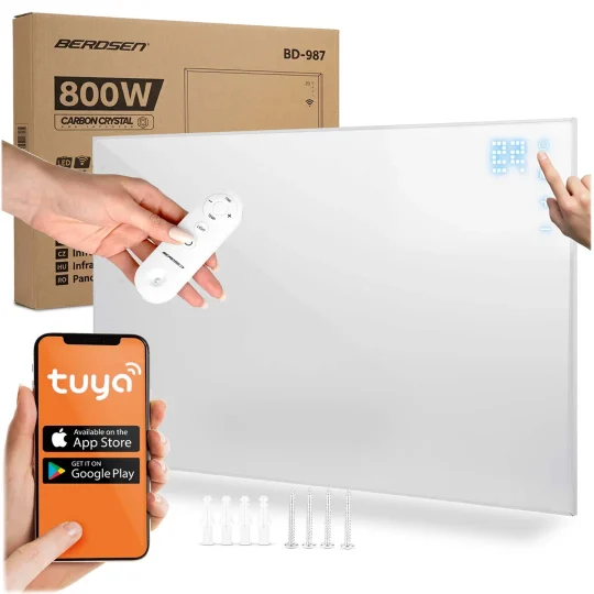 Infracrveni Grijač 800w Berdsen Bd 987 Wifi Aplikacija Za Daljinsko Upravljanje 1