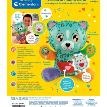Interaktivna Slatka Leoparda Brižna Mama Chita Poljski Jezik Clementoni 50935 7