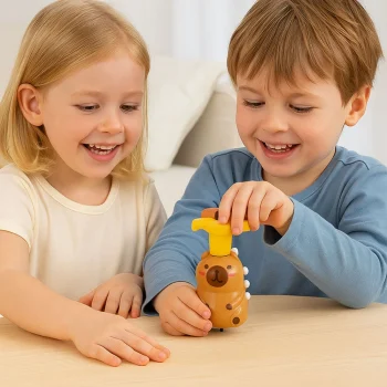 Interaktivna Vrtuljka Capybara S Led Svjetlima I Melodijama 12,5 Cm 6