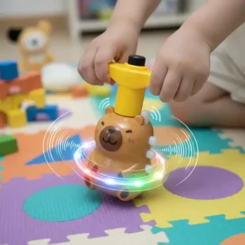 Interaktivna Vrtuljka Capybara S Led Svjetlima I Melodijama 12,5 Cm 7