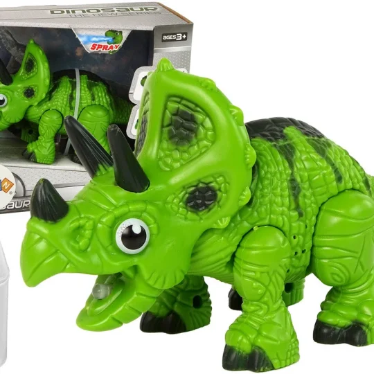 Interaktivni Dinosaur Triceratops Sa Zvukom I Parom, Zeleni 1