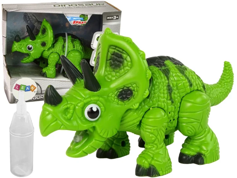 Interaktivni Dinosaur Triceratops Sa Zvukom I Parom, Zeleni 1