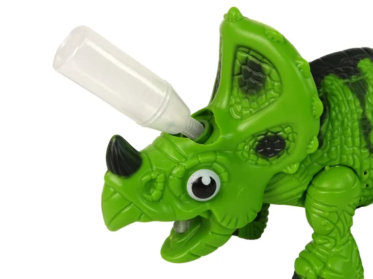Interaktivni Dinosaur Triceratops Sa Zvukom I Parom, Zeleni 4