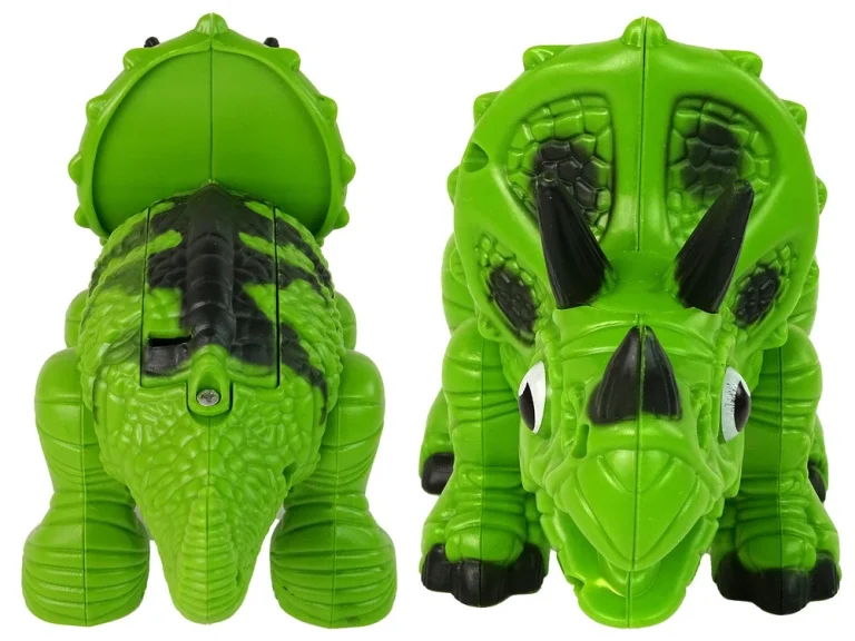 Interaktivni Dinosaur Triceratops Sa Zvukom I Parom, Zeleni 7