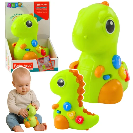 Interaktivni Dinosaur Na Kotačima Sa Svjetlima I Zvukovima 1