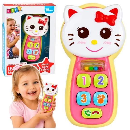 Interaktivni Dječji Telefon Mačić Sa Svjetlima 1