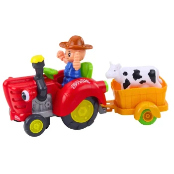 Interaktivni Farmerski Traktor S Prikolicom, Figurom Krave, Svjetlima I Zvukovima 2