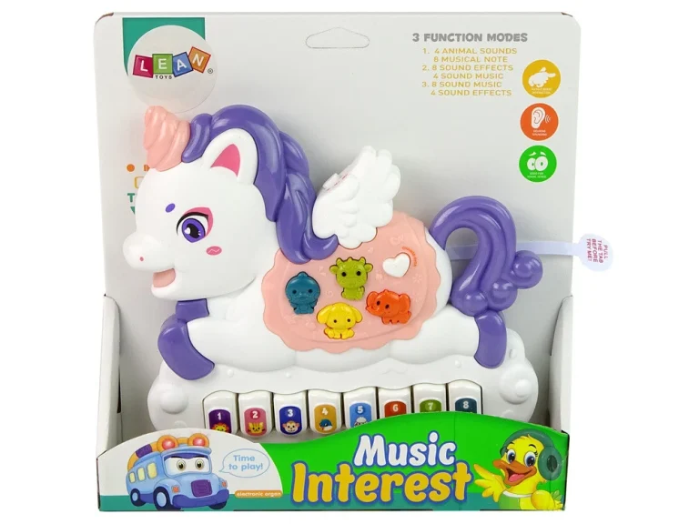 Interaktivni Klavir Jednorog Bijeli 3
