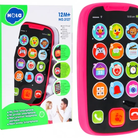 Interaktivni Pametni Telefon Roza 12m+ 1