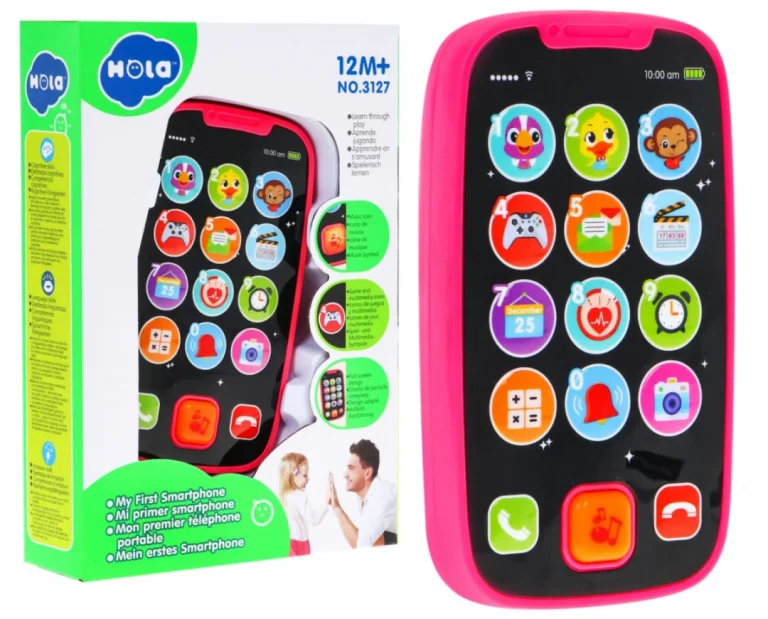 Interaktivni Pametni Telefon Roza 12m+ 1