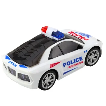 Interaktivni Policijski Auto Bijeli, Svjetla I Zvuk, 18 × 9 × 7 Cm 4