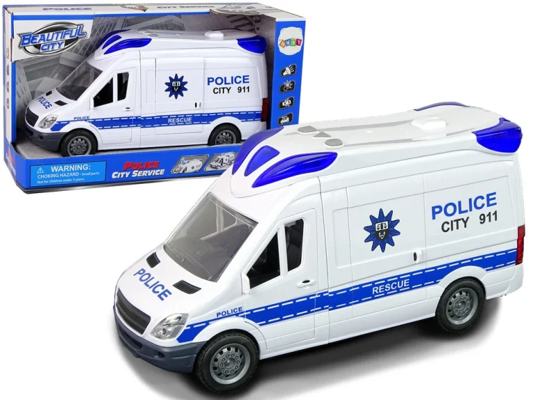 Interaktivni Policijski Automobil, Svjetlo I Zvuk, 25 Cm 1