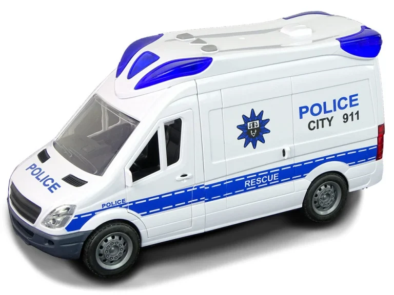 Interaktivni Policijski Automobil, Svjetlo I Zvuk, 25 Cm 2