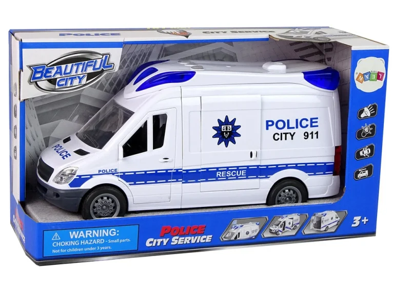 Interaktivni Policijski Automobil, Svjetlo I Zvuk, 25 Cm 4