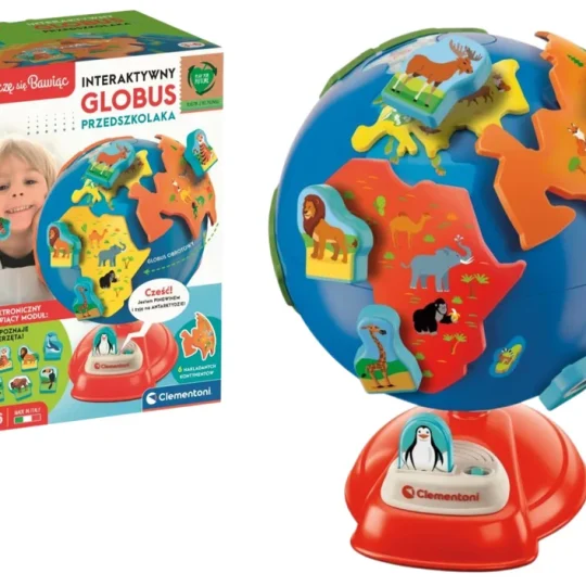 Interaktivni Predškolski Globus Poljskog Jezika Clementoni 50757, Smeđa 1