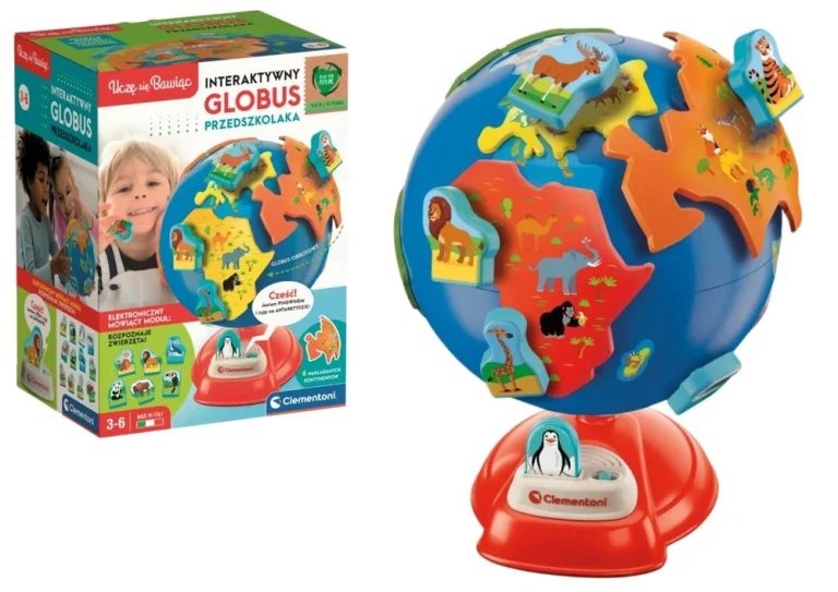 Interaktivni Predškolski Globus Poljskog Jezika Clementoni 50757, Smeđa 1