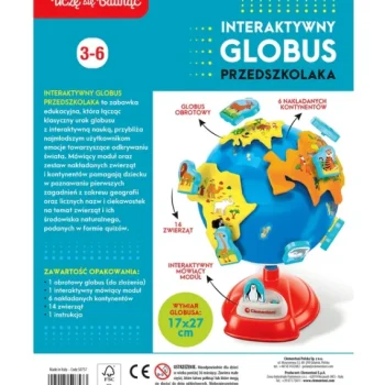 Interaktivni Predškolski Globus Poljskog Jezika Clementoni 50757, Smeđa 6