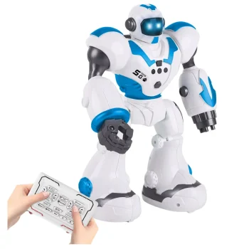 Interaktivni Robot Na Daljinsko Upravljanje Rc 16 Funkcija Svjetla Zvukovi Plavo 3