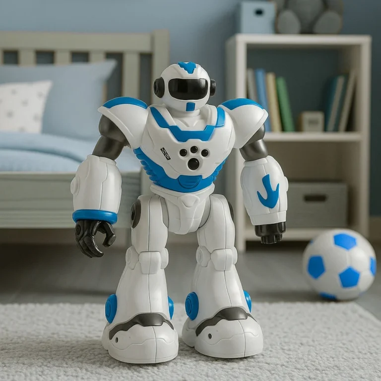 Interaktivni Robot Na Daljinsko Upravljanje Rc 16 Funkcija Svjetla Zvukovi Plavo 5