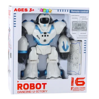 Interaktivni Robot Na Daljinsko Upravljanje Rc 16 Funkcija Svjetla Zvukovi Plavo 6
