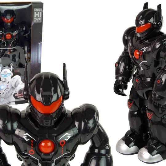 Interaktivni Robot S Hodom, Zvukom I Svjetlima, Crni 1