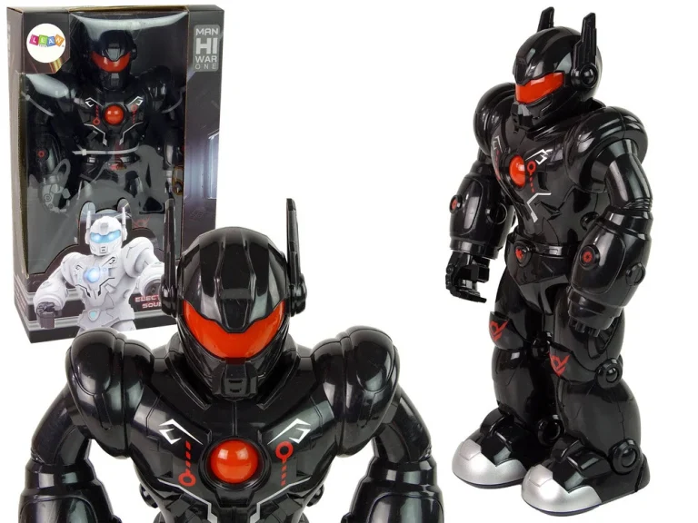 Interaktivni Robot S Hodom, Zvukom I Svjetlima, Crni 1