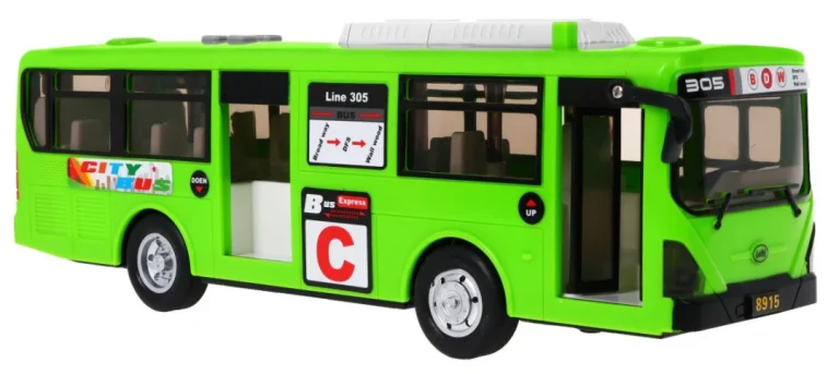 Interaktivni školski Autobus 3+ Zeleni Otvaranje Vrata 2