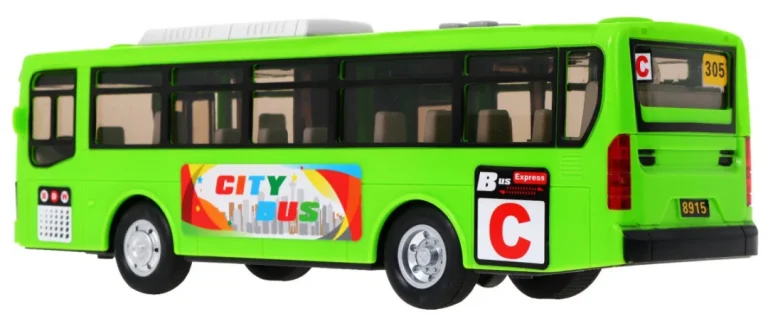 Interaktivni školski Autobus 3+ Zeleni Otvaranje Vrata 5