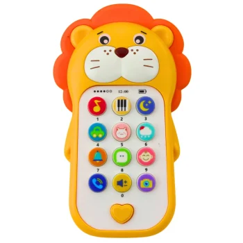 Interaktivni Telefon Lav žuti Sa Zvukovima 2
